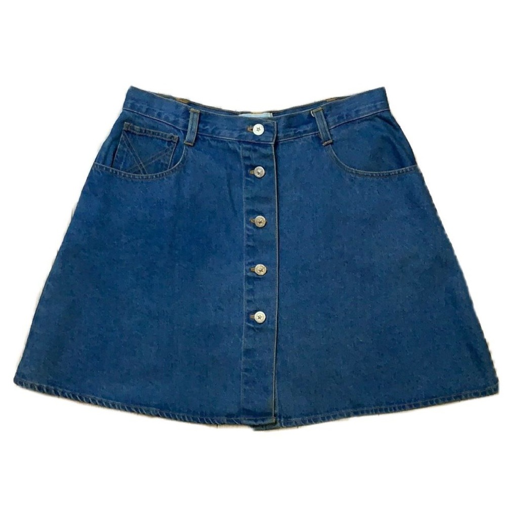 True Blue Denim Jean Five Pocket Skirt  Regular Fit Mini Women’s 13/14
